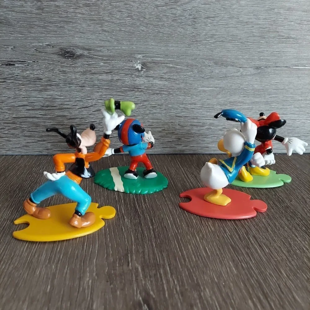 Vintage Disney Applause Mickey Minnie Mouse Donald Duck Goofy Figures Set